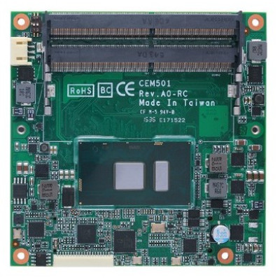 Axiomtek CEM501 Express Type 6 Compact Module, Intel Core i7/i3, 1 GbE Ethernet, 12 USB, 3 SATA-600